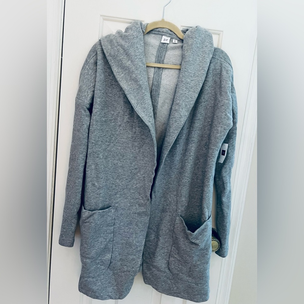 GAP Women's Gray Hooded Jacket